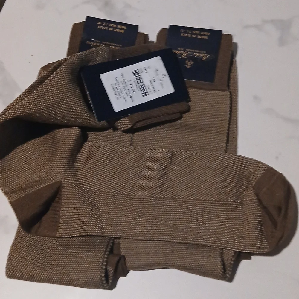 Brooks Brothers Italian Socks 3 Pair New! With Tags